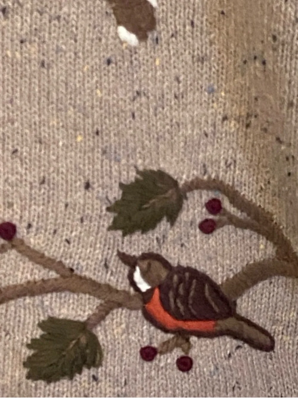 Christopher & Banks Y2K Bird Embroidered Cardigan Wool Blend Large‎